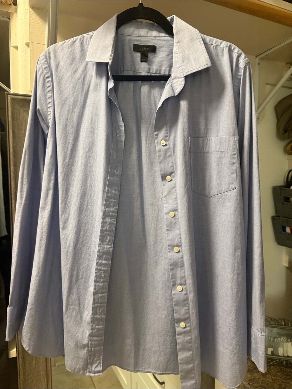 J. Crew Light Blue Womans Button-Down Dress Shirt